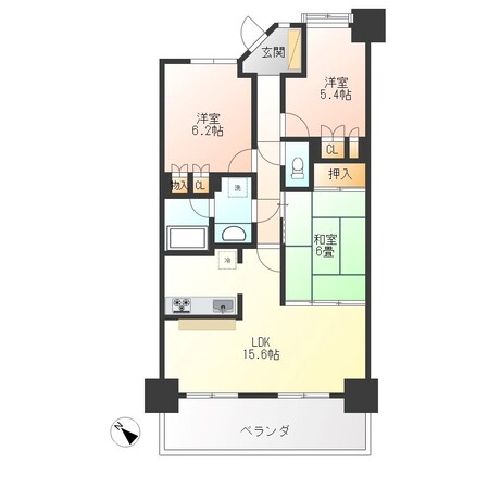 サーパス不動前の物件間取画像